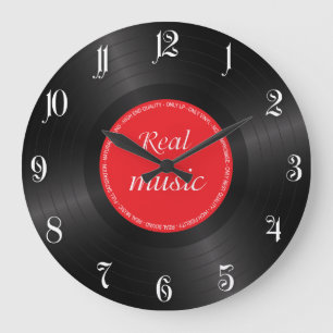 Vinyl langspeelschijf grote klok
