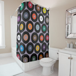 VINYL lila Douchegordijn