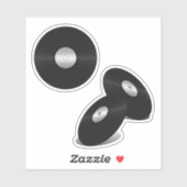 Vinyl-Look LP Records Sticker (Vel)