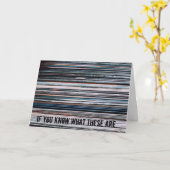 Vinyl LP Album Audiophile Birthday Card Kaart (Gele Bloem)