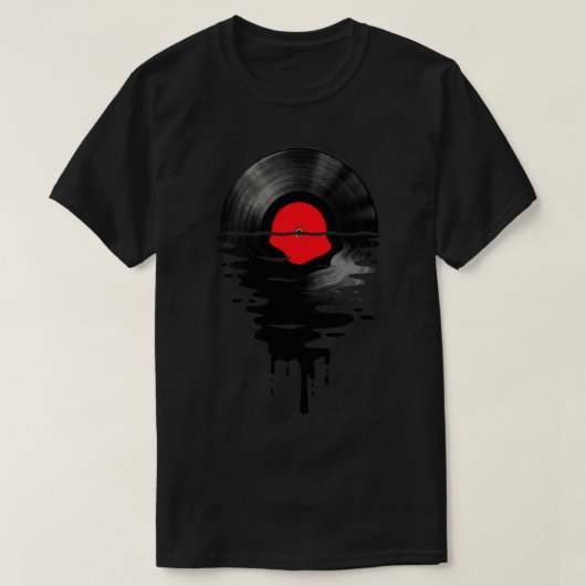 Vinyl LP Music Record Sunset Red Mok T-shirt (Design voorkant)