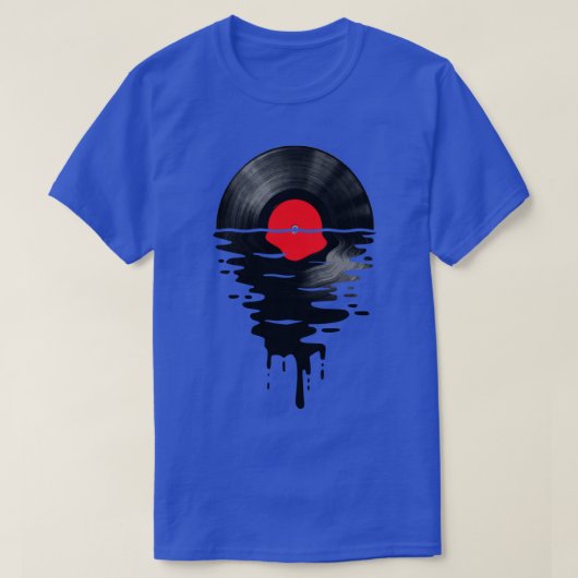 Vinyl LP Music Record Sunset Red Pillow T-shirt (Design voorkant)