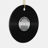 Vinyl LP Record achtergrond Keramisch Ornament (Rechts)