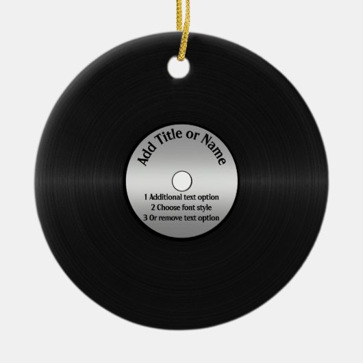 Vinyl LP Record achtergrond Keramisch Ornament (Voorkant)