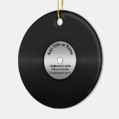 Vinyl LP Record achtergrond Keramisch Ornament (Links)