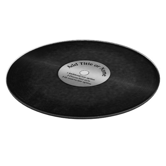 Vinyl LP Record achtergrond Snijplank (Hoek)