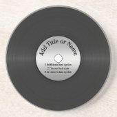 Vinyl LP Record achtergrond Zandsteen Onderzetter (Voorkant)