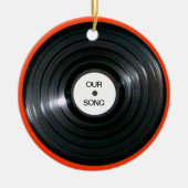 Vinyl LP Record Keramisch Ornament (Voorkant)