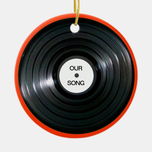 Vinyl LP Record Keramisch Ornament (Voorkant)