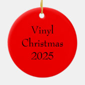 Vinyl LP Record Keramisch Ornament (Achterkant)