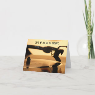Vinyl LP Record Lover Audiophile Birthday Kaart