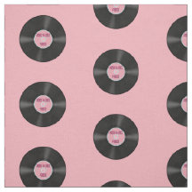 Vinyl LP Record op Roze Patroon