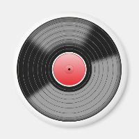 Vinyl Lp Retro Magneet