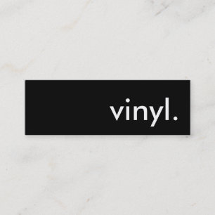 vinyl. mini visitekaartje