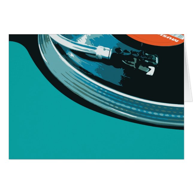 Vinyl Music Platenspeler (Voorkant Horizontaal)