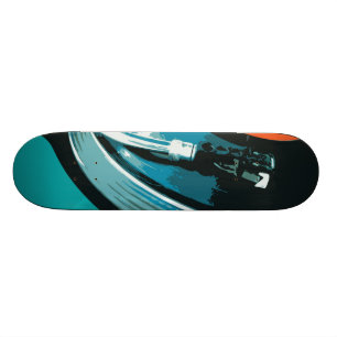 Vinyl Music Platenspeler Persoonlijk Skateboard