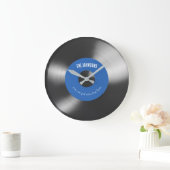 Vinyl Muziek Record Klok Donkerblauw (Huis)