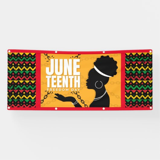Vinyl Outdoor Banner Juneteenth Celebration (Horizontaal)