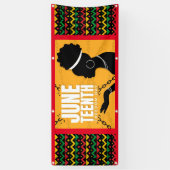 Vinyl Outdoor Banner Juneteenth Celebration (Verticaal)