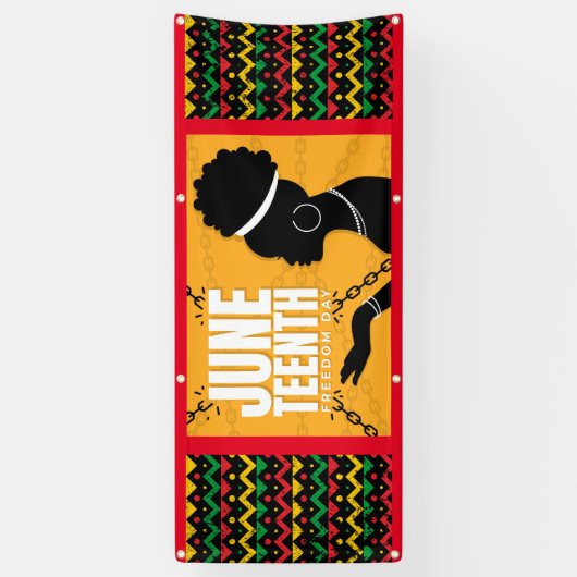 Vinyl Outdoor Banner Juneteenth Celebration (Verticaal)