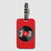 Vinyl plaat bagage label cadeau (Voorkant (verticaal))
