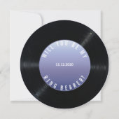 Vinyl Plat Huwelijk WIL JE MIJN RINGDRAGER ZIJN Kaart (Voorkant)