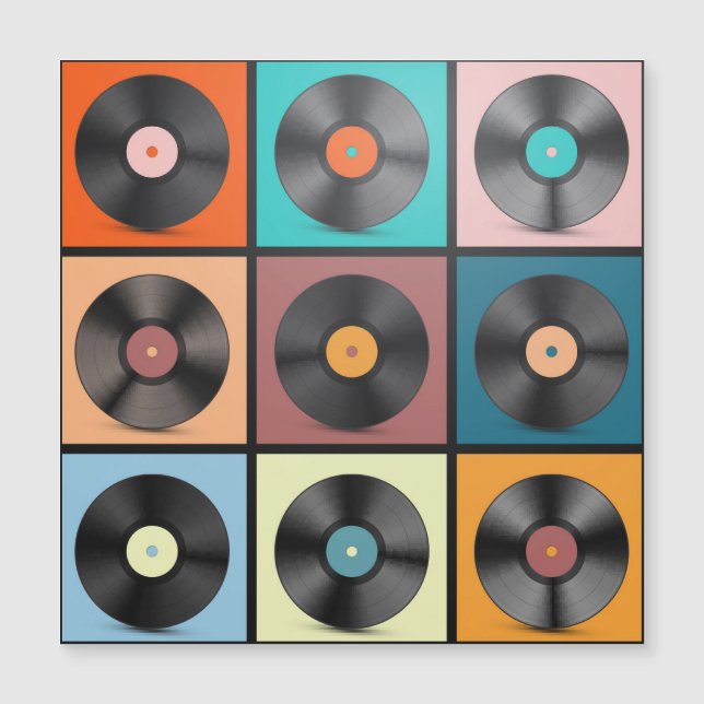 Vinyl platen: retro LP set. (Voorkant)