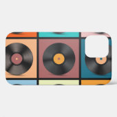 Vinyl platen: retro LP set. Case-Mate iPhone Case (Achterkant (horizontaal))