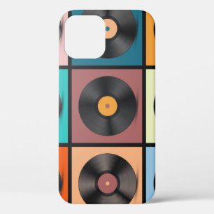 Vinyl platen: retro LP set. Case-Mate iPhone Case