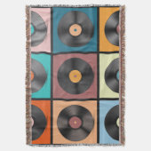 Vinyl platen: retro LP set. Deken (Voorkant Verticaal)