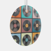 Vinyl platen: retro LP set. Glas Ornament (Voorkant Rechts)