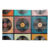 Vinyl platen: retro LP set. Kussensloop (Achterkant)