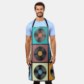 Vinyl platen: retro LP set. Schort (Gedragen)