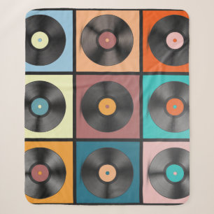 Vinyl platen: retro LP set. Sherpa Deken