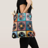 Vinyl platen: retro LP set. Tote Bag (Dichtbij)