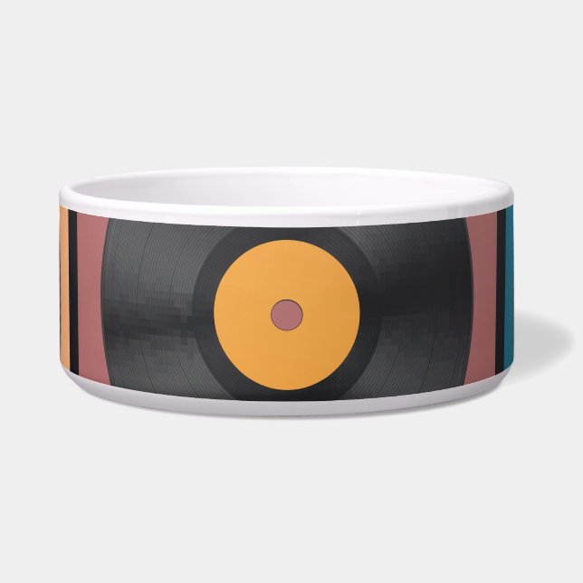 Vinyl platen: retro LP set. Voerbakje (Voorkant)