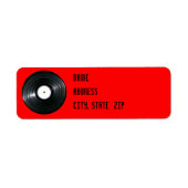 Vinyl platenlabel etiket (Voorkant)