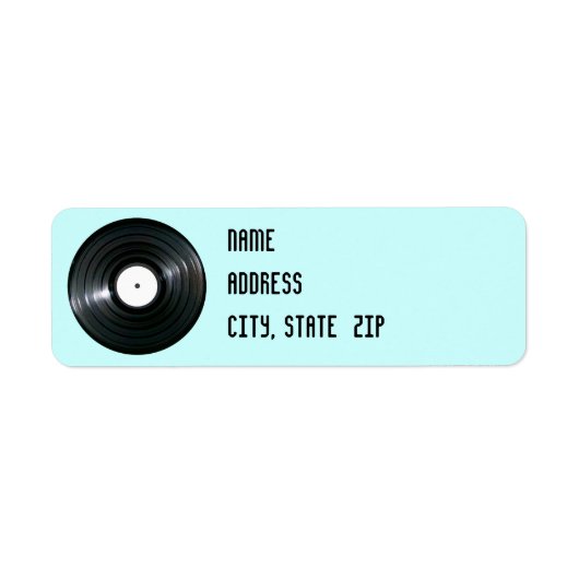 Vinyl platenlabel etiket (Voorkant)