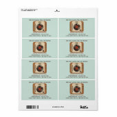  Vinyl Platenspeler Music Shop Verzendlabel (Full Sheet)