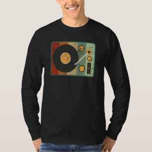 Vinyl Platenspeler Retro Muziek Platenverzamelaar T-shirt