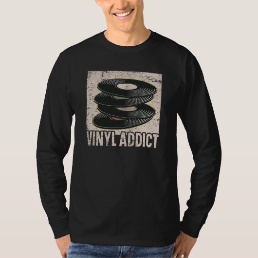 Vinyl Player Vinyl Record Player Music T-shirt (Voorkant)