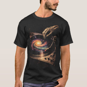 Vinyl Reaper, Retro-Grungy Muziekkunst, Abstract T-shirt