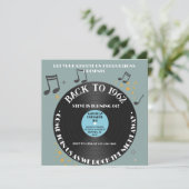 Vinyl Record 60e verjaardag Kaart (Staand voorkant)