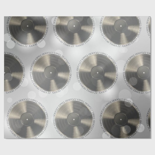 Vinyl Record aangepaste formulering Cadeaupapier (Vlak)