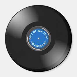 Vinyl Record Album Design Magnet