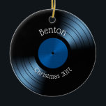 Vinyl Record Album - Retro 70s 45 schijven Keramisch Ornament<br><div class="desc">Dit is een ontwerp dat ik heb gemaakt van een vinylplaat geïnspireerd door de retro 70s en 80s.</div>