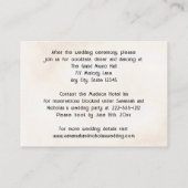 Vinyl Record Bruiloft Tijdlijn Behuizing Kaart (Achterkant)