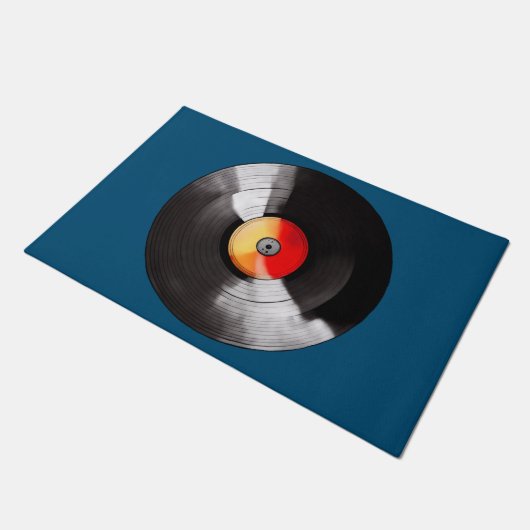 Vinyl Record Deurmat (Schuin)