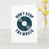  Vinyl Record DJ Gezegde Muzikant Kaart (Gele Bloem)