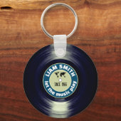 Vinyl Record elegant Sleutelhanger (Voorkant)